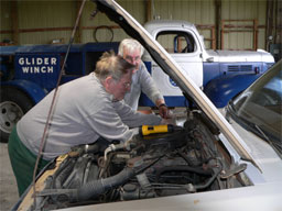 Fixing a truck at the Toronto Soaring Club